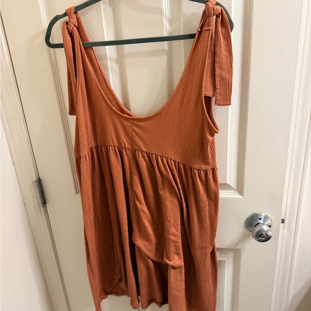 Wild Fable Rust Mini Dress with Tie Straps
